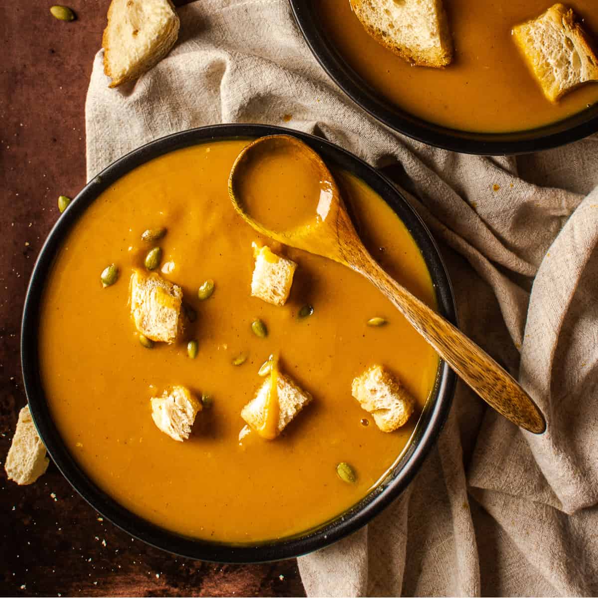 Healthy Vegan Slow Cooker Sweet Potato Soup Recipe